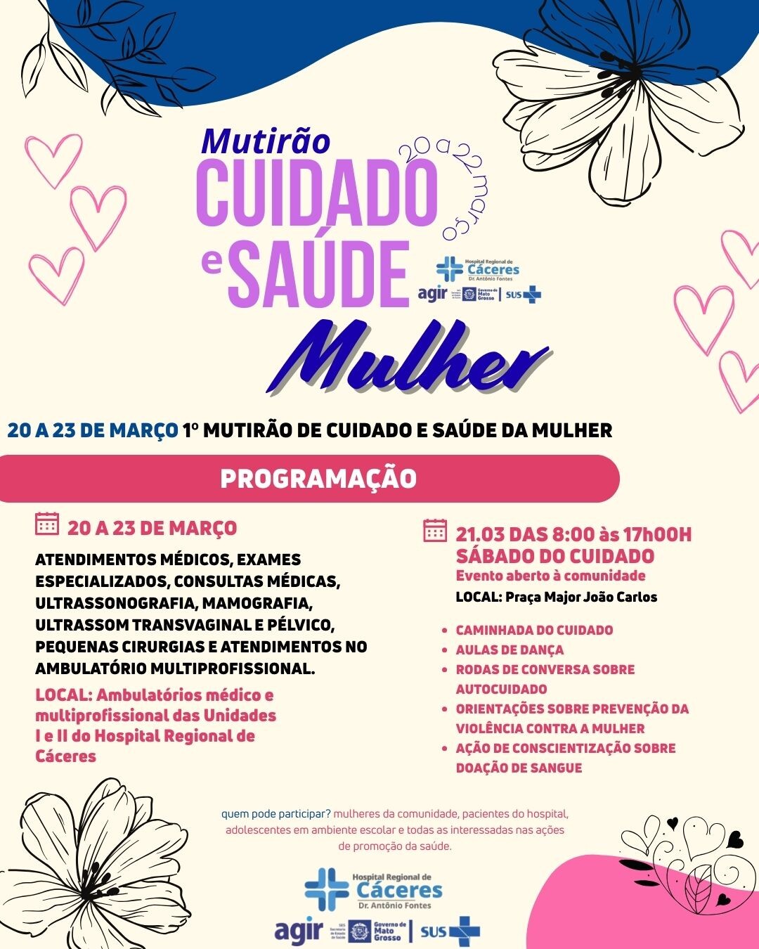 hospital-regional-de-caceres-realiza-mutirao-de-cuidado-e-saude-da-mulher